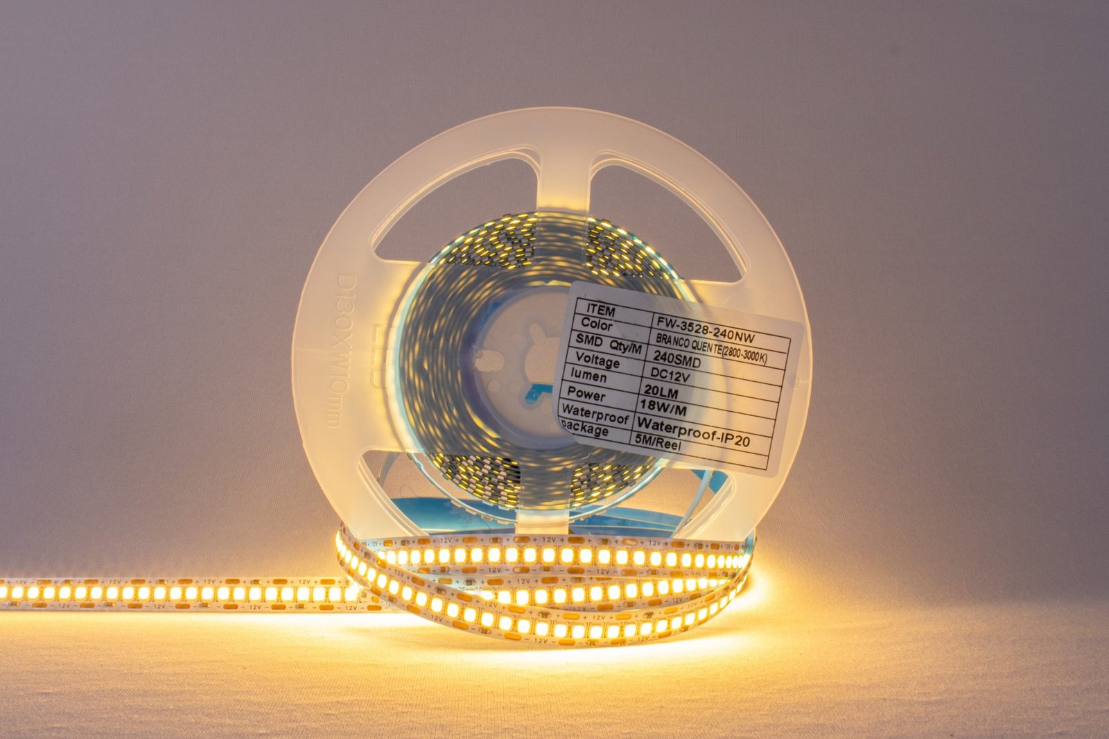 Fita 12V 3528 IP20 240L 3K
