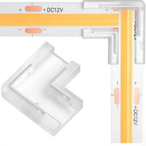 Emenda Curva L Cristal 8mm